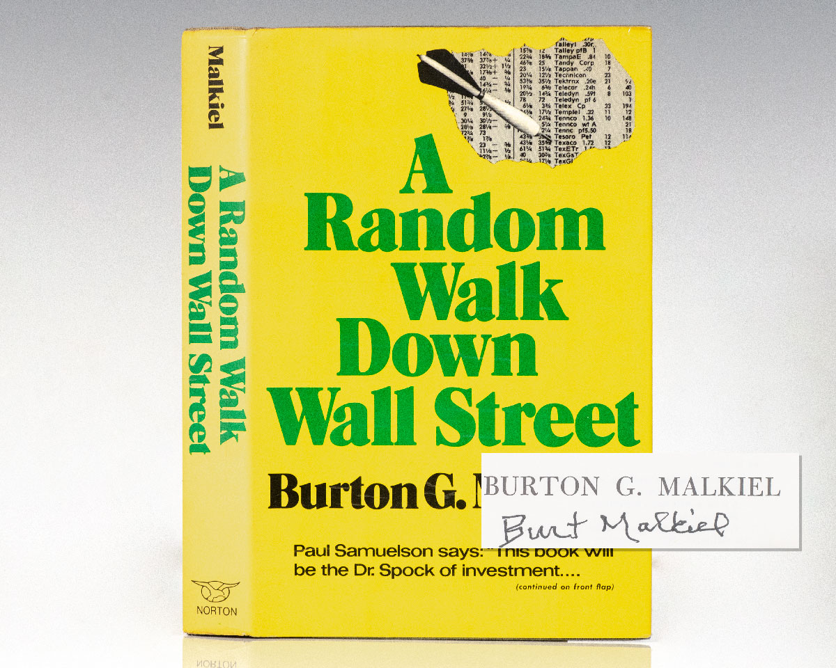 Random Walk Down Wall Street Burton Malkiel First Edition Signed