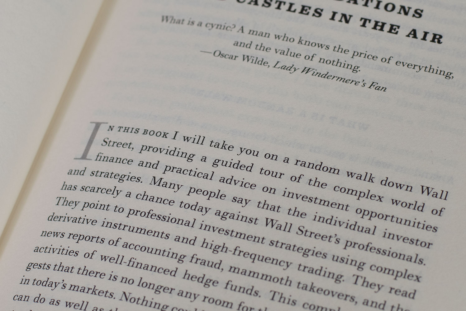 A Random Walk Down Wall Street.