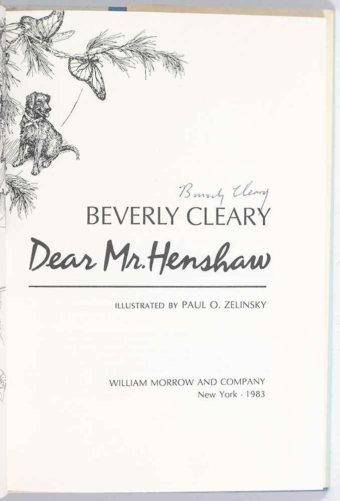 Dear Mr. Henshaw.