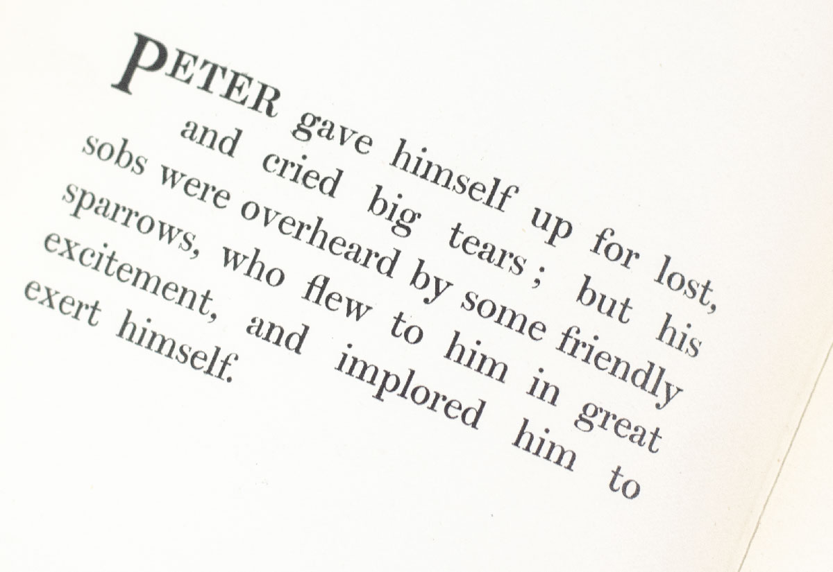 The Tale of Peter Rabbit.