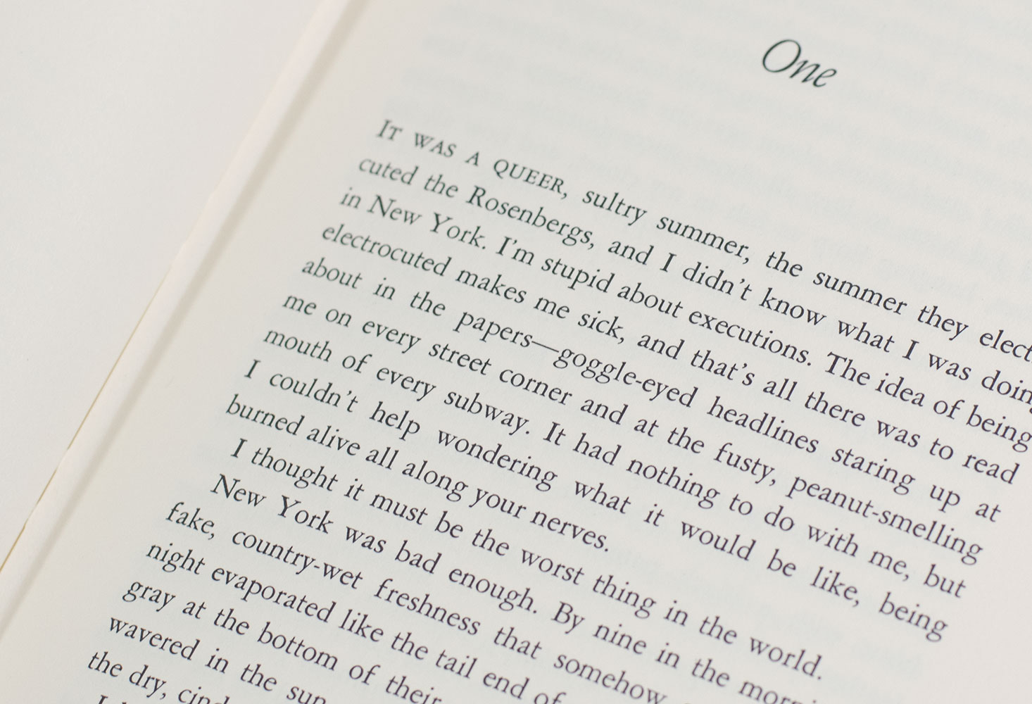 The Bell Jar.