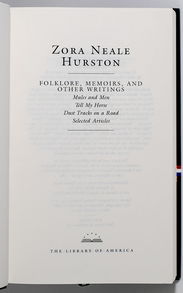 Novels & Stories: Folklore, Memoirs, & Other Writings.