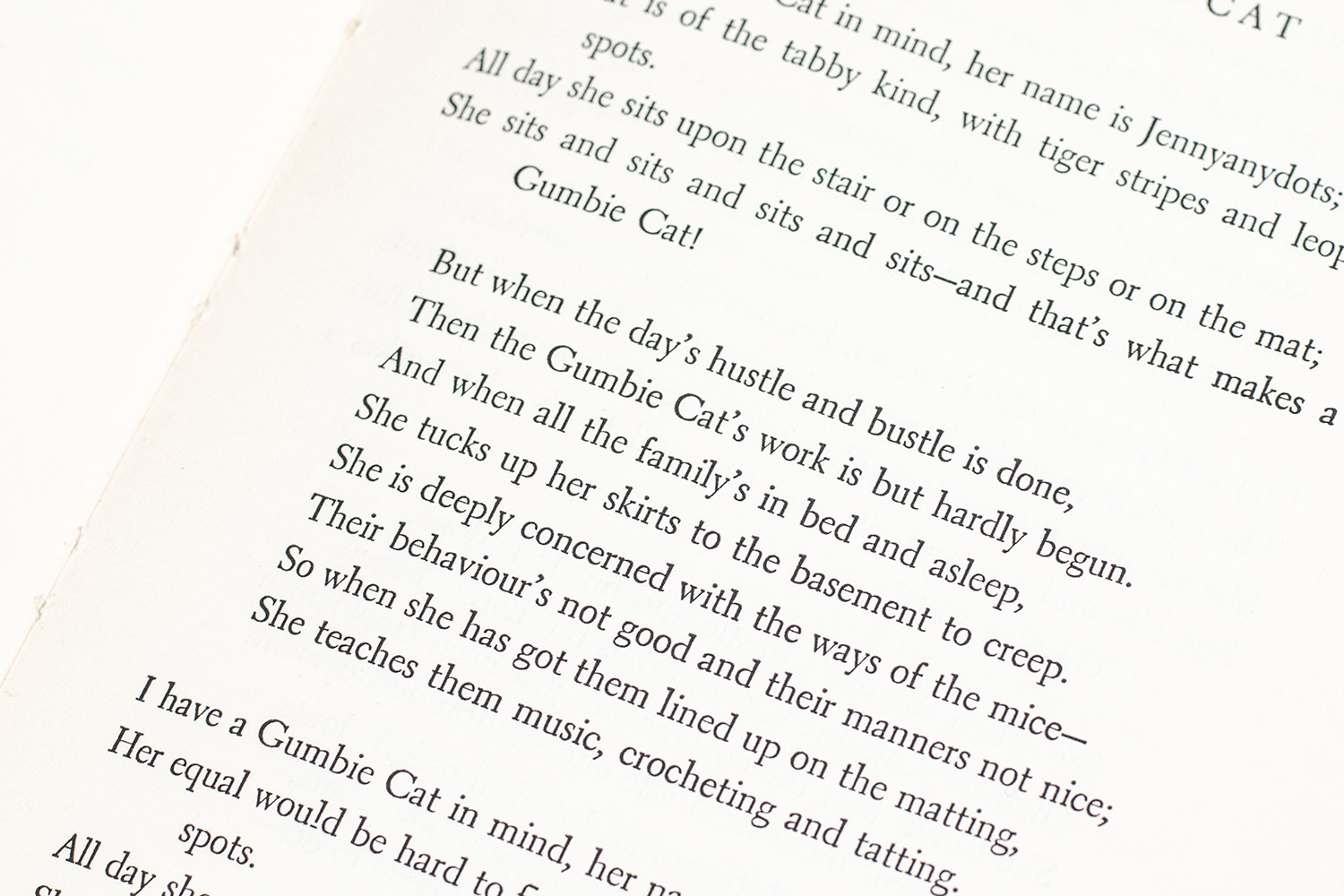 Old Possum's Book of Practical Cats.