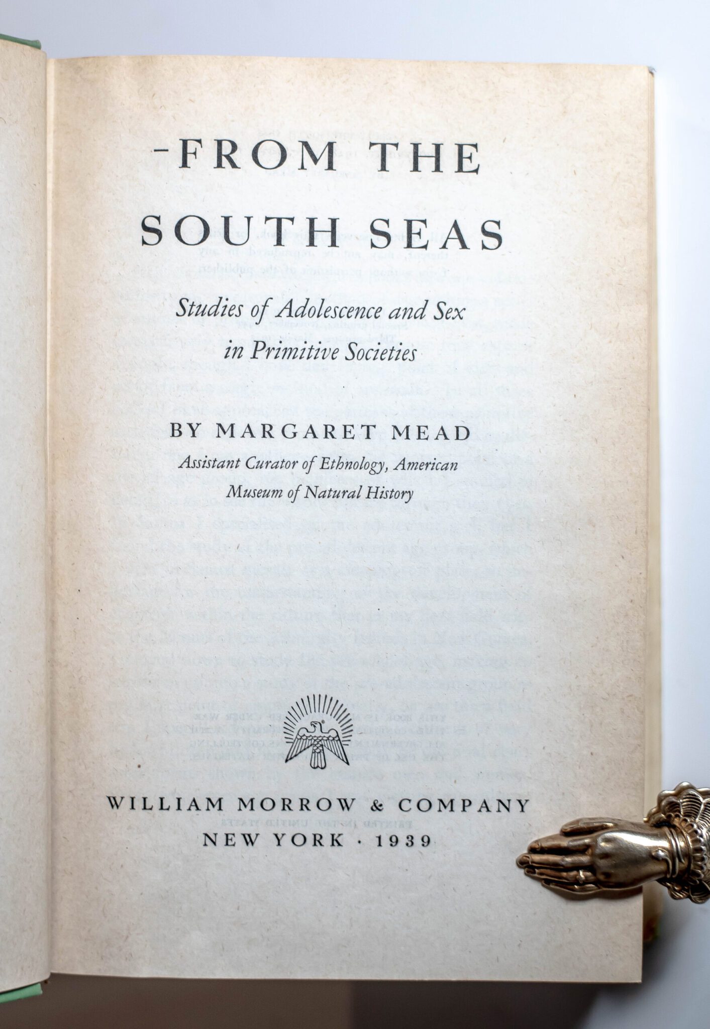 From the South Seas: Studies of Adolescence and Sex in Primitive Societies.