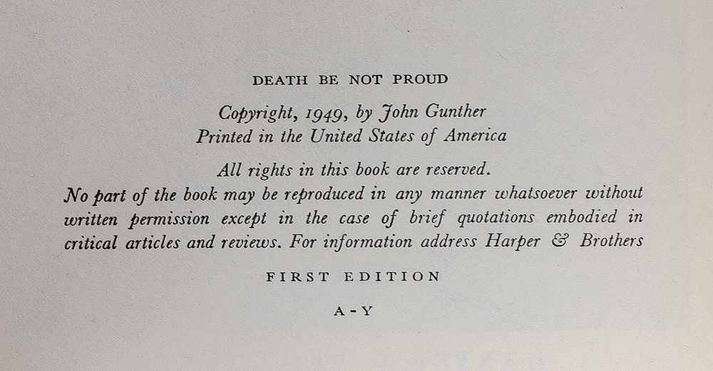 Death Be Not Proud.