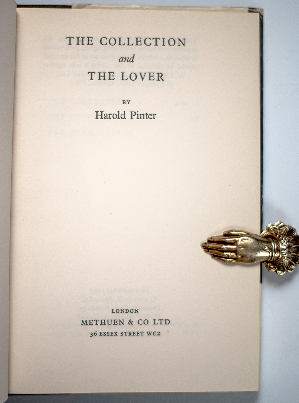 The Collection and the Lover.