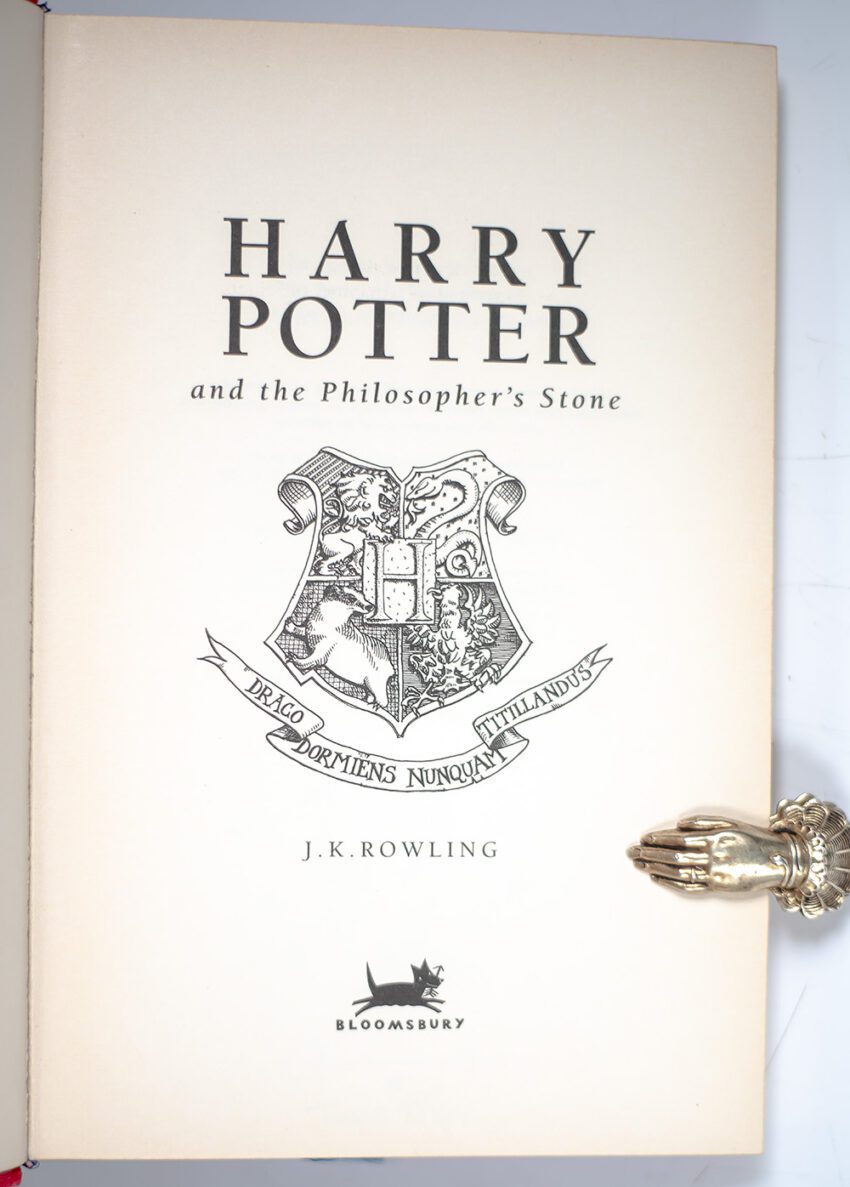 Harry Potter and the Philosopher's Stone J.K. Rowling First