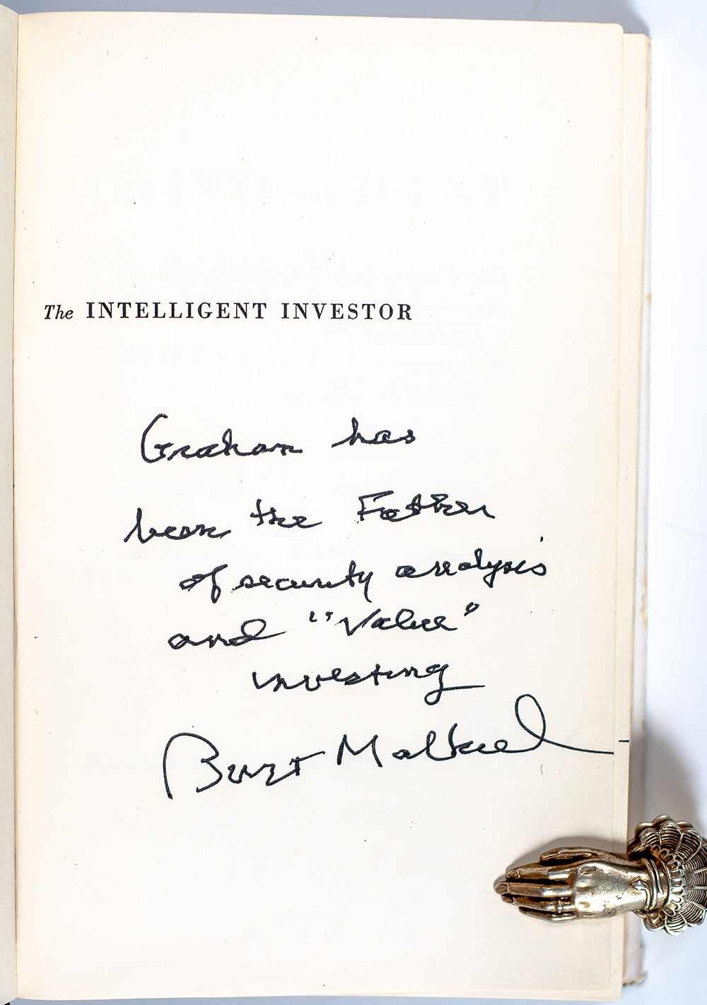 The Intelligent Investor.