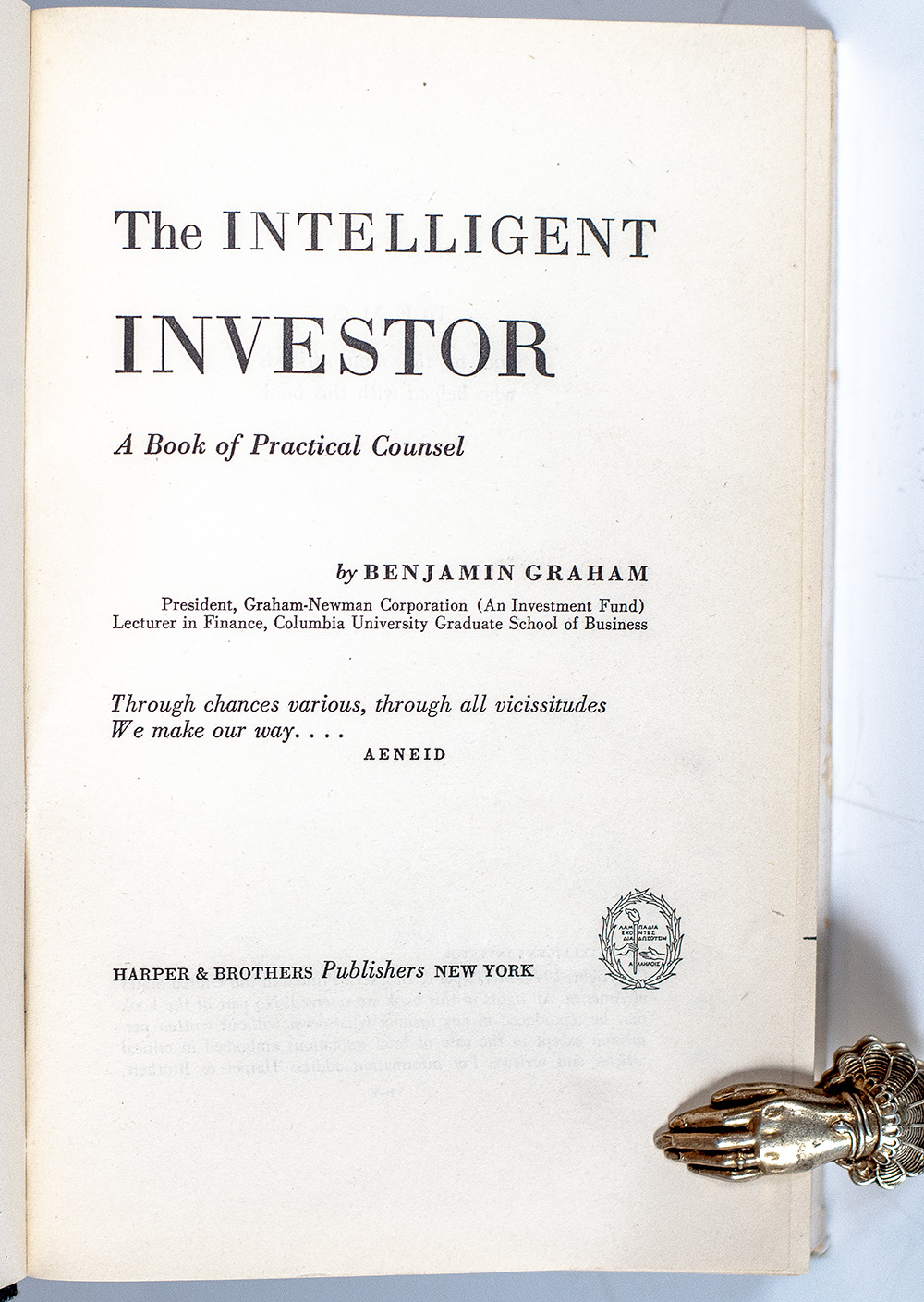 The Intelligent Investor.