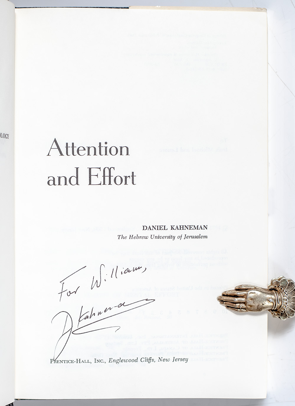 Attention and Effort.