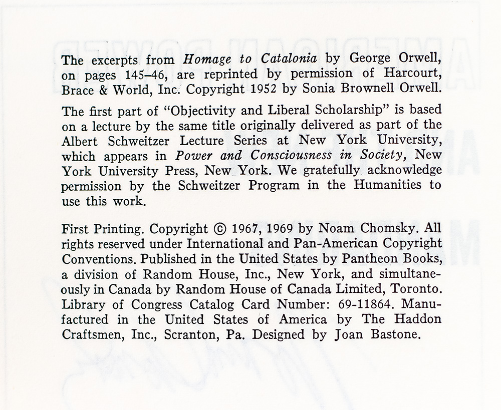 American Power And The New Mandarins: Historical and Political Essays.
