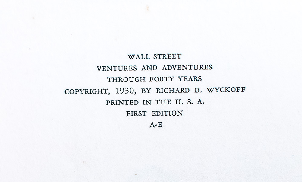 Wall Street Ventures and Adventures: Through Forty Years.