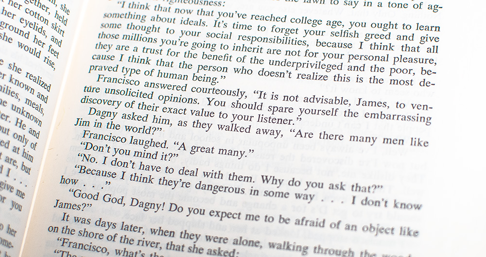 Atlas Shrugged.