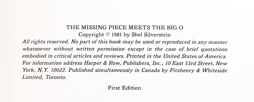 The Missing Piece Meets the Big O.