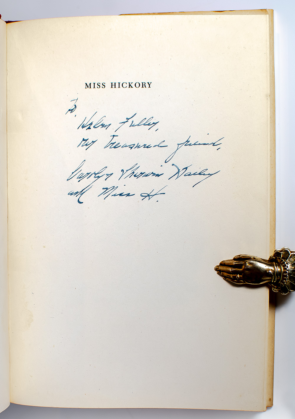 Miss Hickory.