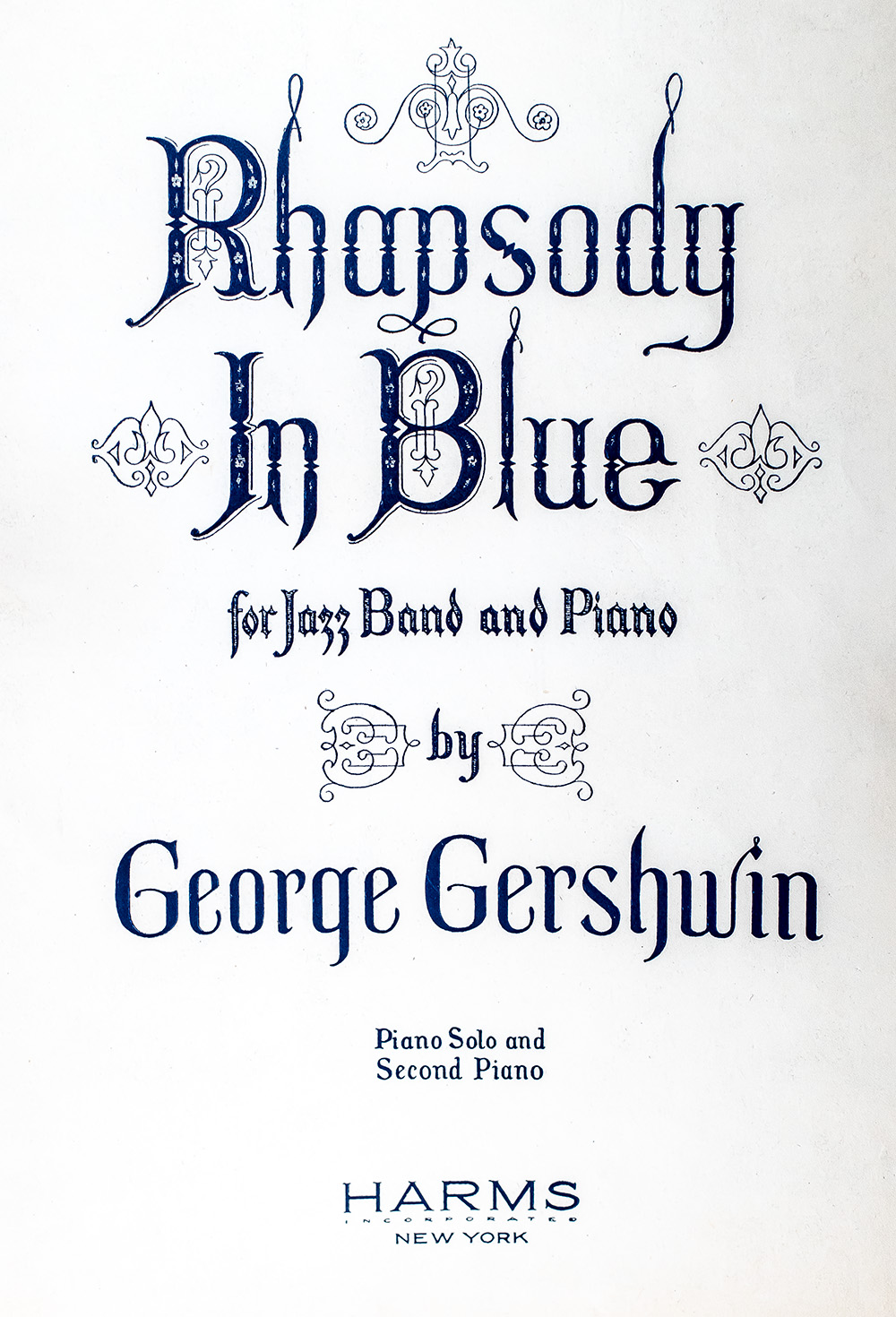 George Gershwin Signed Rhapsody in Blue Piano Score.