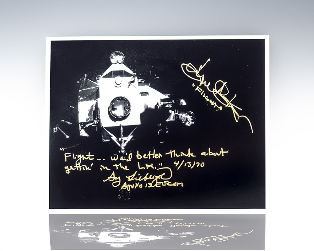 Apollo 13 Eugene Kranz and Seymour Liebergot Signed Photograph.