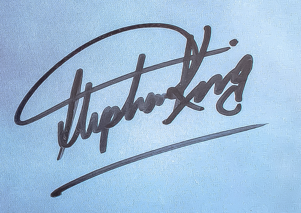 The Dark Half and Four Past Midnight Stephen King Signed Promotional Poster.
