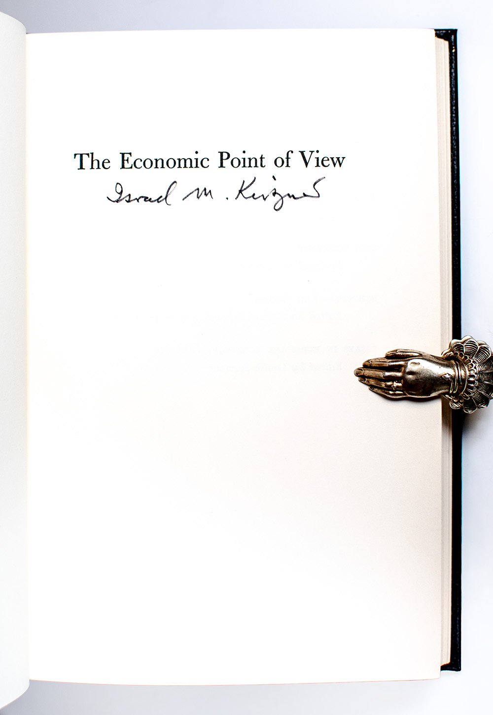 The Economic Point of View.