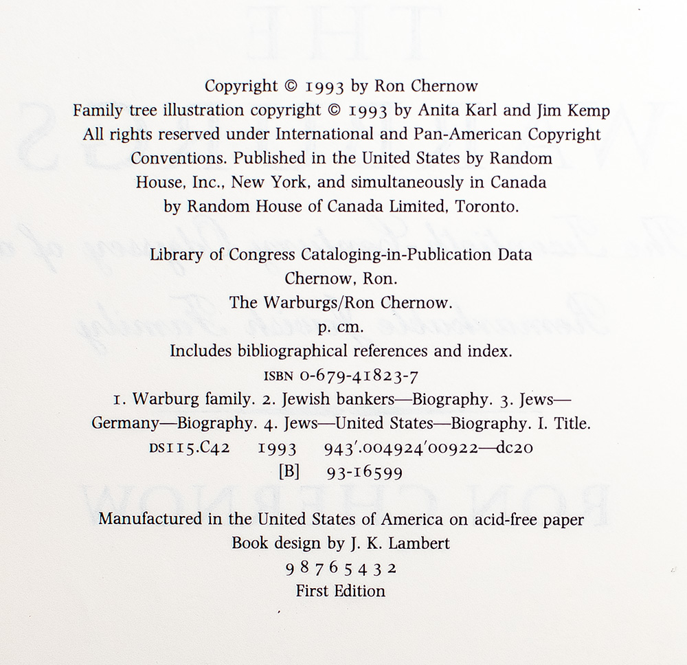 The Warburgs: The Twentieth-Century Odyssey of a Remarkable Jewish Family.