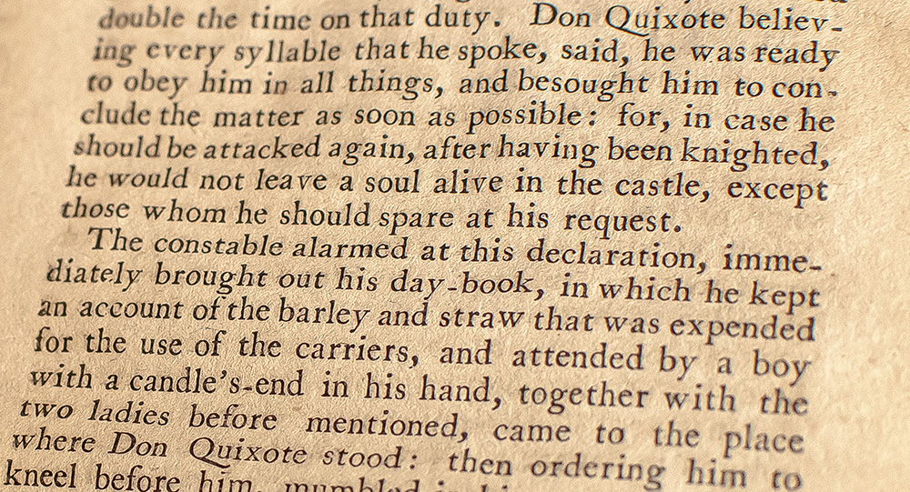 The History and Adventures of the Renowned Don Quixote.