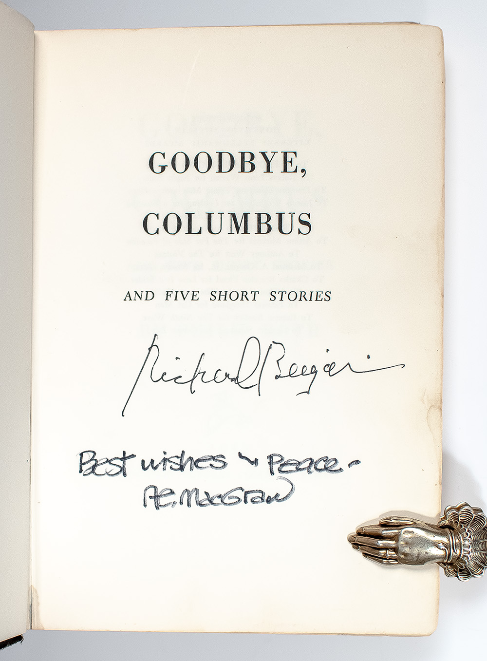 Goodbye, Columbus.