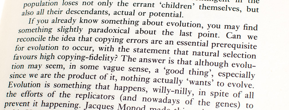 The Selfish Gene.