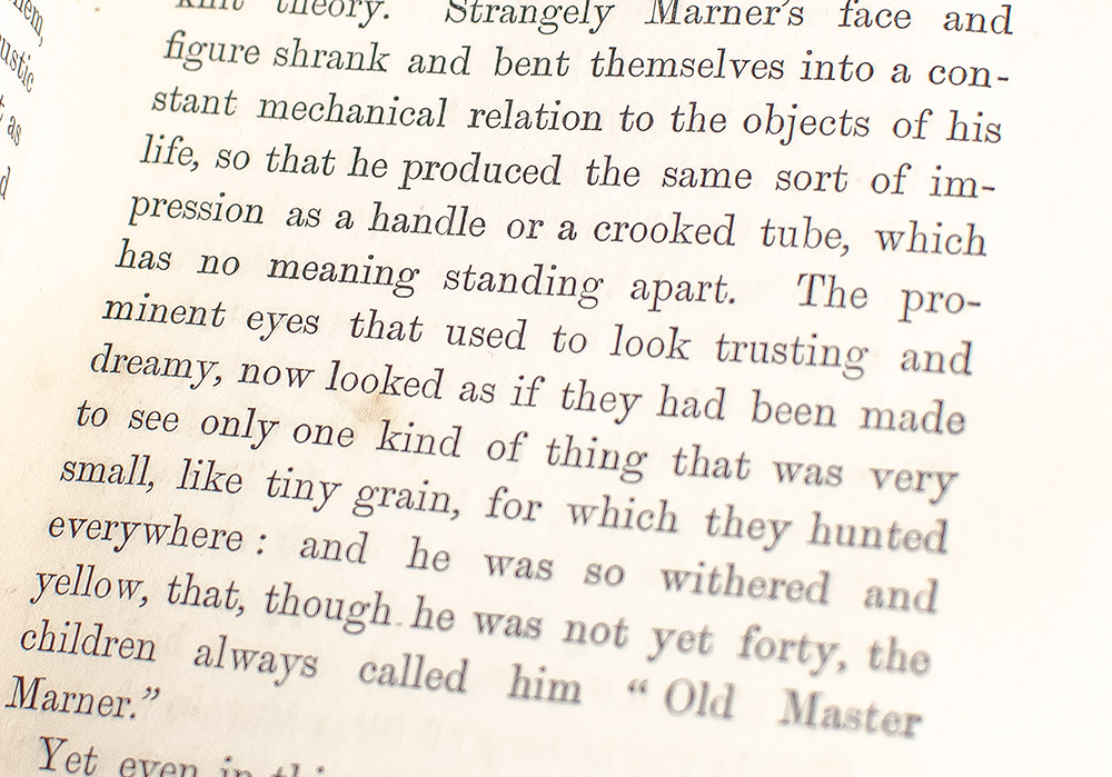 Silas Marner: The Weaver of Raveloe.