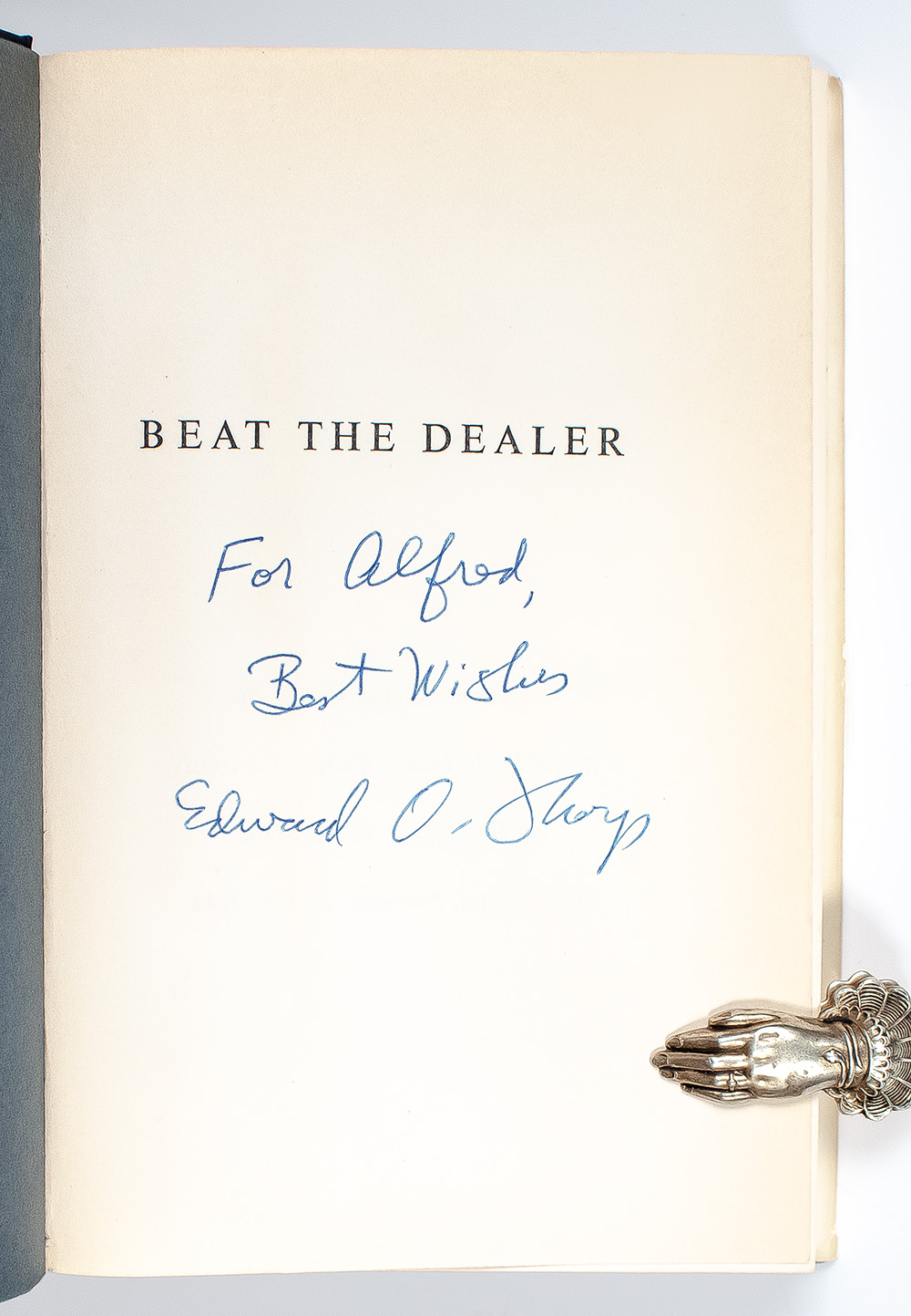 Beat the Dealer: A Winning Strategy for the Game of Twenty One.