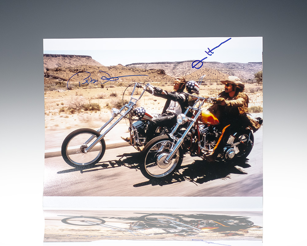 Dennis Hopper and Peter Fonda Signed Easy Rider Photograph