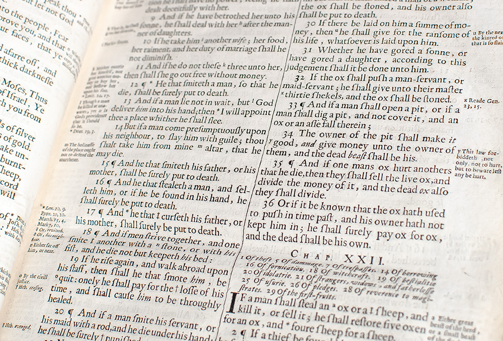 The Holy Bible Containing the Old and New Testament. Newly Translated out of the original tongues and with the former translations diligently compared and revised by his Majesties special Command.