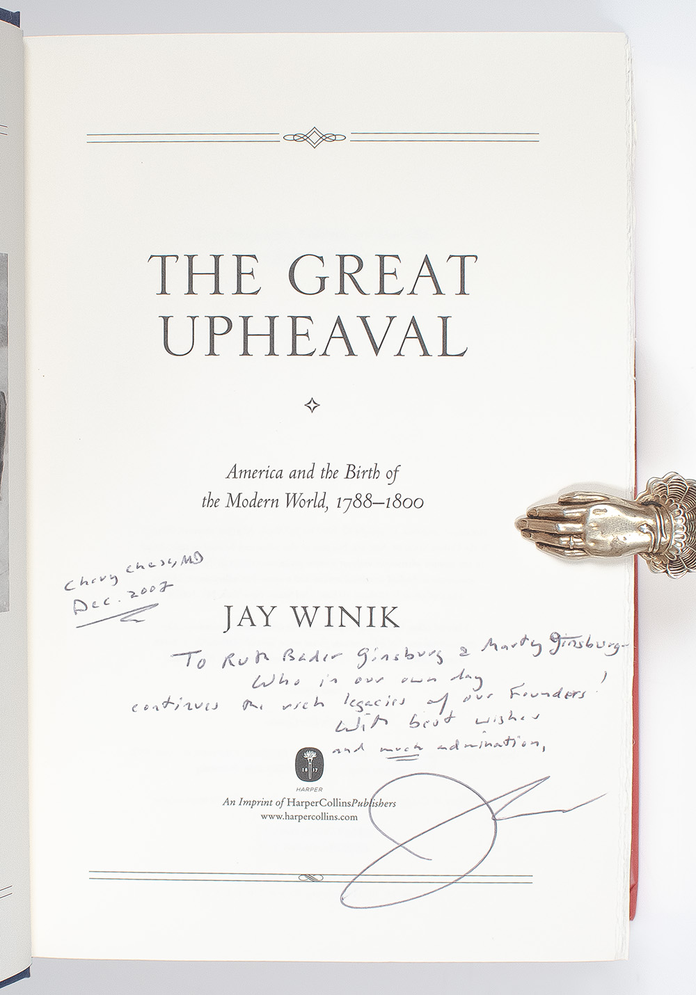 The Great Upheaval: America and the Birth of the Modern World, 1788-1800.