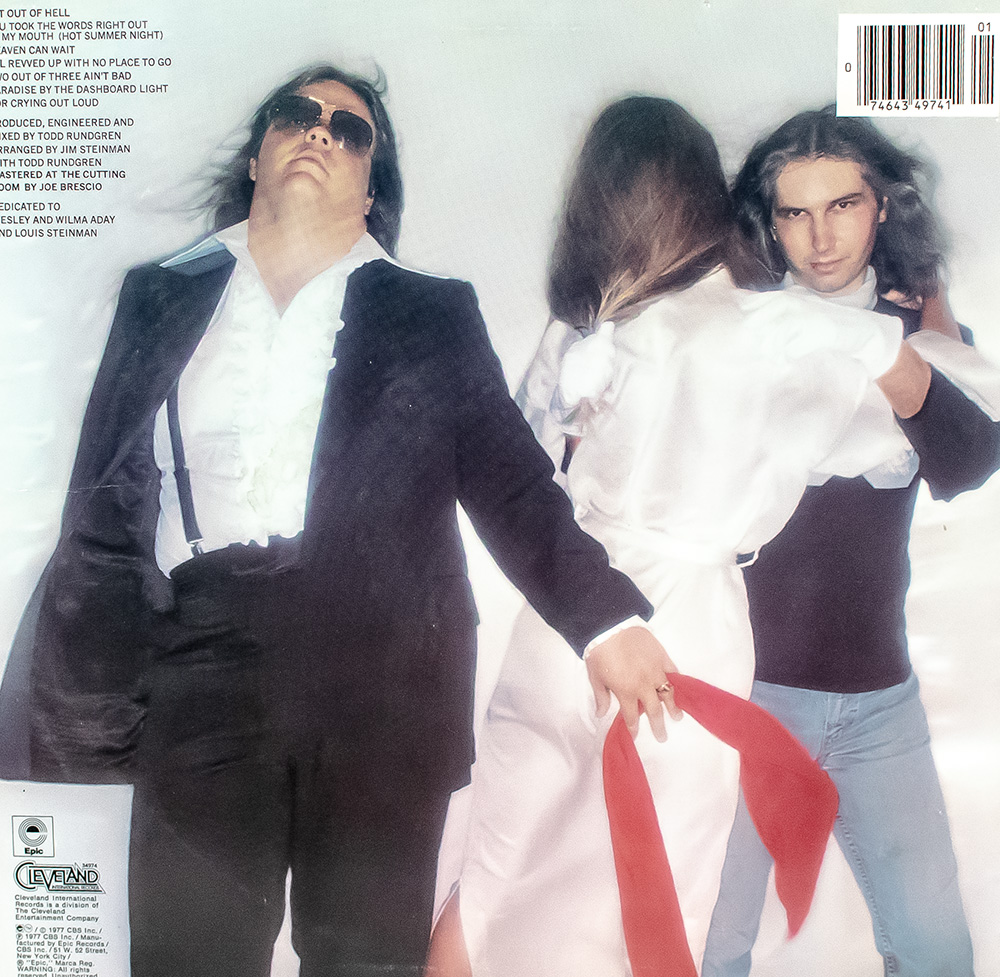Meat Loaf Signed Bat Out of Hell Album.