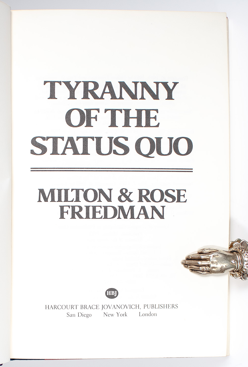 Tyranny of the Status Quo.
