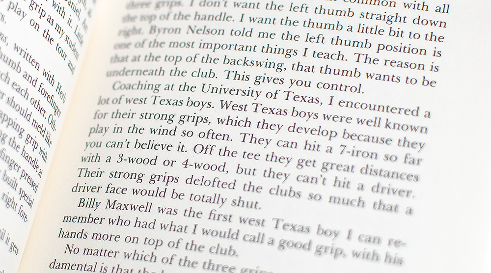 Harvey Penick’s Little Red Book: Lessons And Teachings From A Lifetime In Golf.