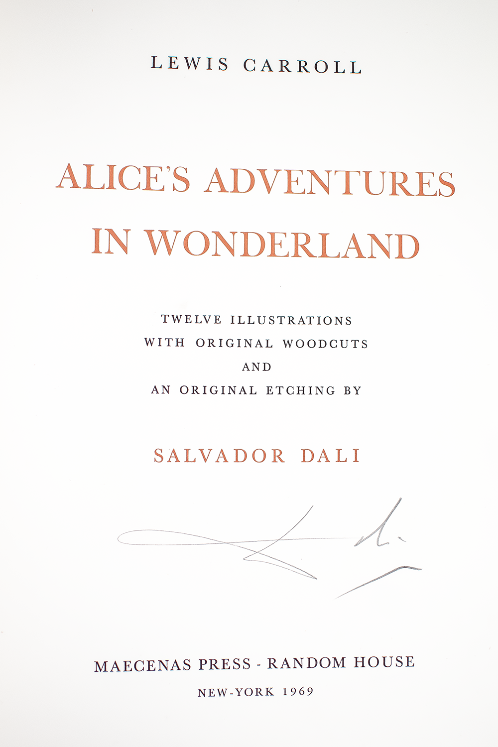 Alice's Adventures in Wonderland.