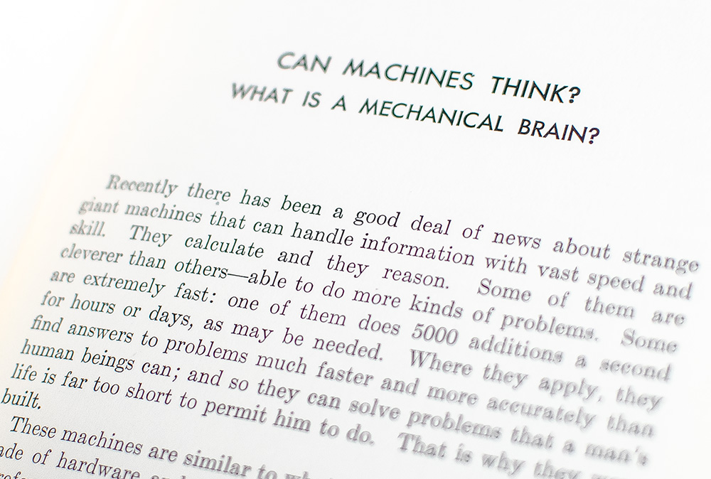 Giant Brains or Machines That Think.