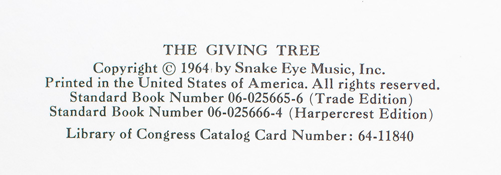 The Giving Tree.