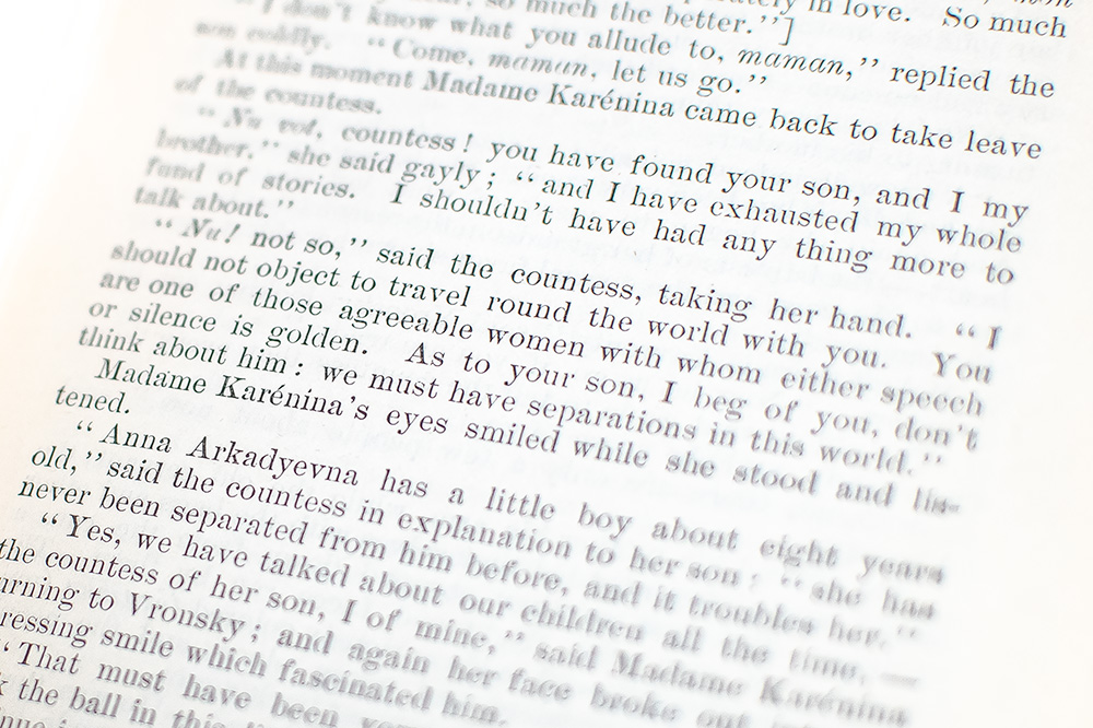 Anna Karenina.