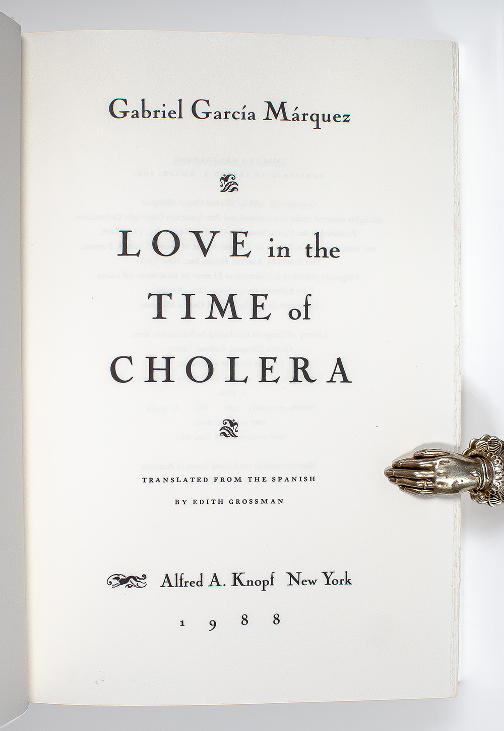 Love in the Time of Cholera.