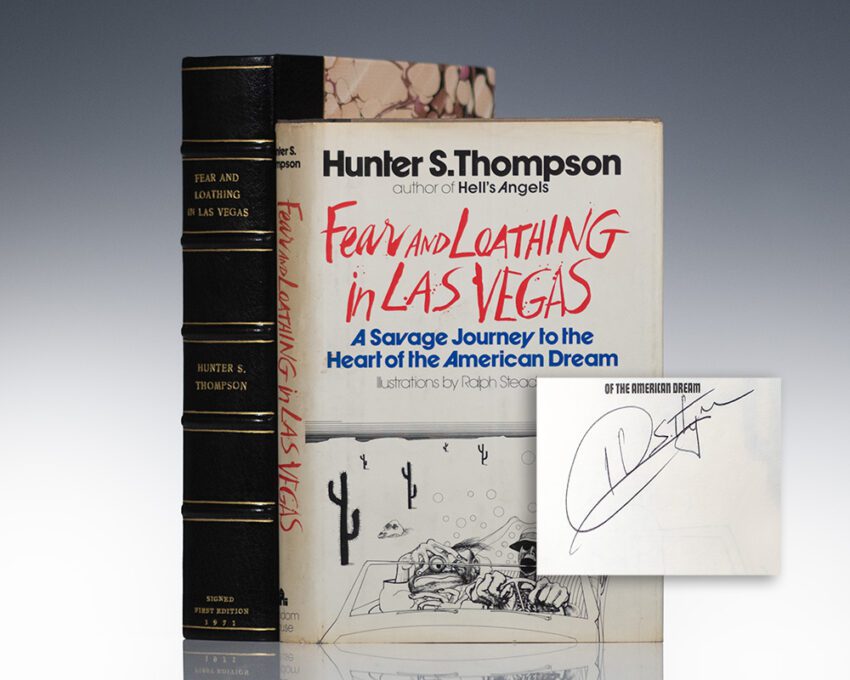 Fear and Loathing in Las Vegas Hunter Thompson First Edition Signed