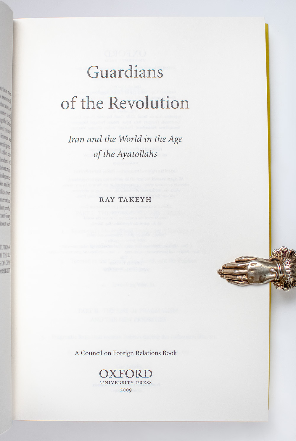 Guardians of the Revolution: Iran and the World in the Age of the Ayatollahs.