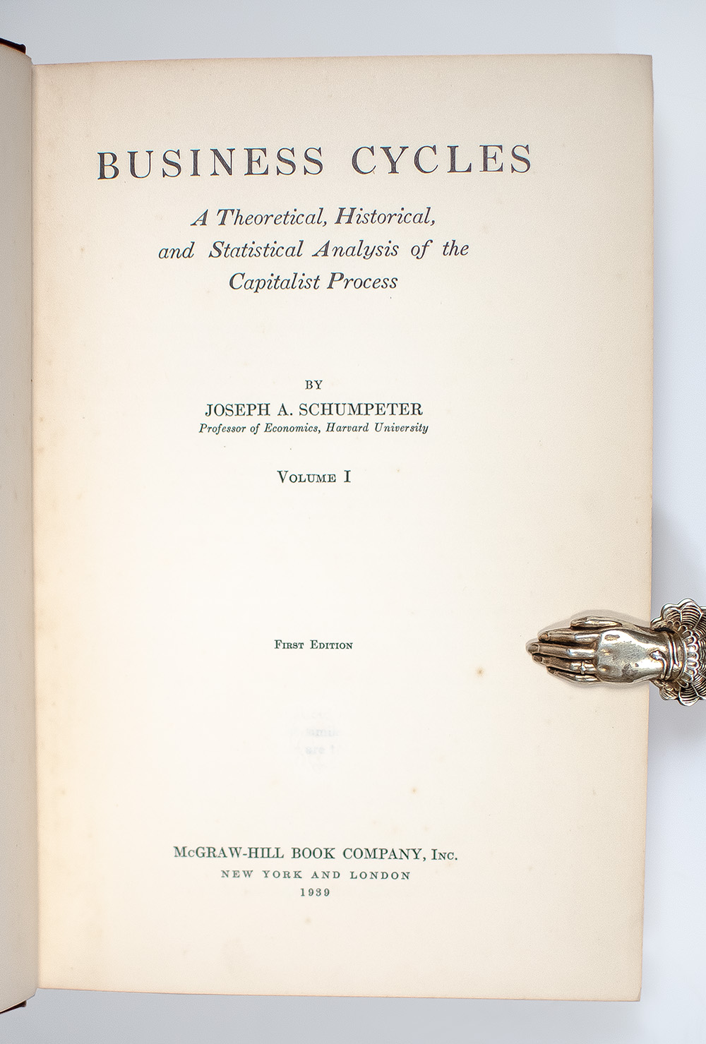 Business Cycles: A Theoretical, Historical, And Statistical Analysis of the Capitalist Process.