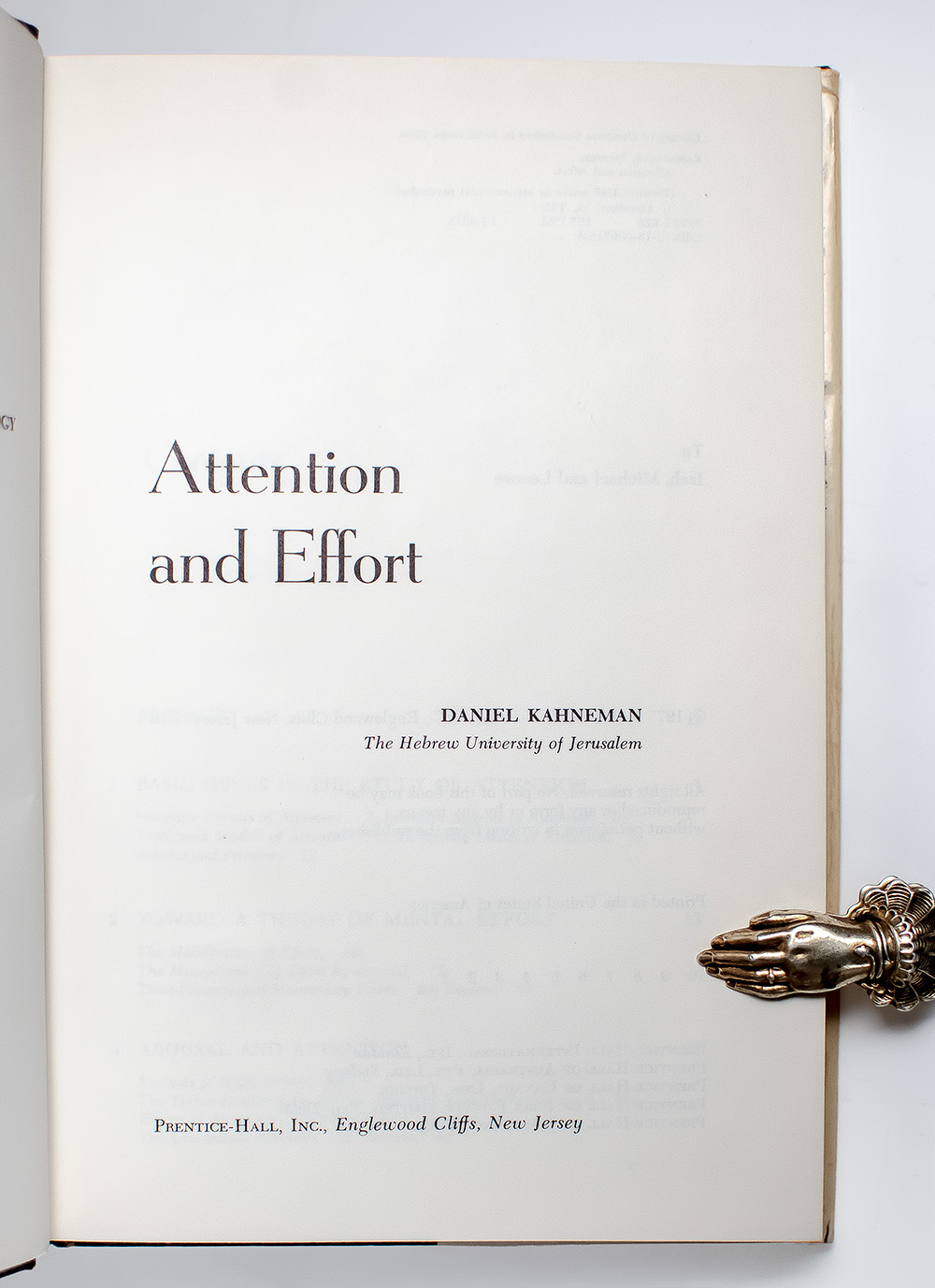 Attention and Effort.