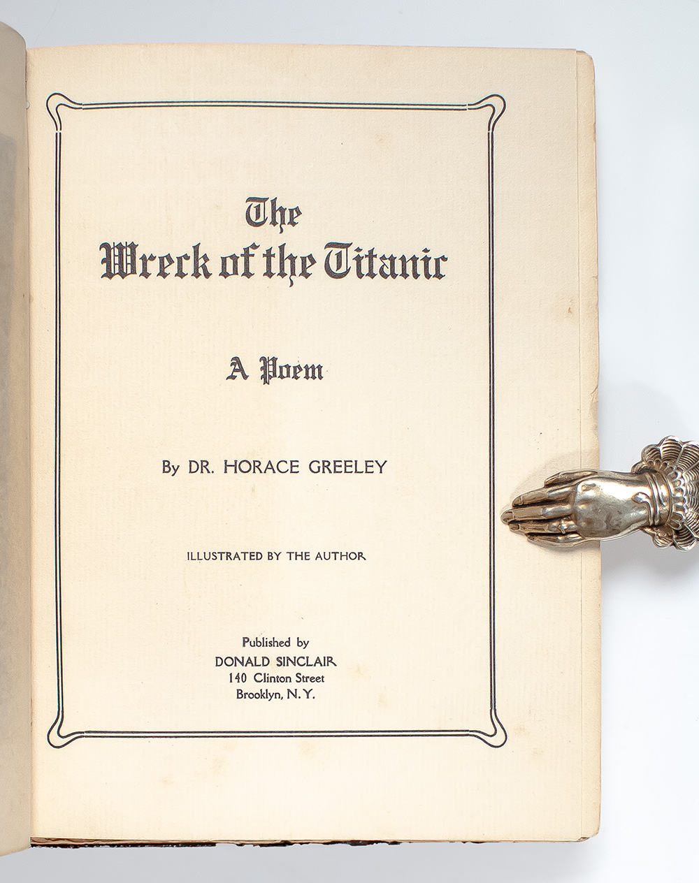 The Wreck of the Titanic: A Poem.