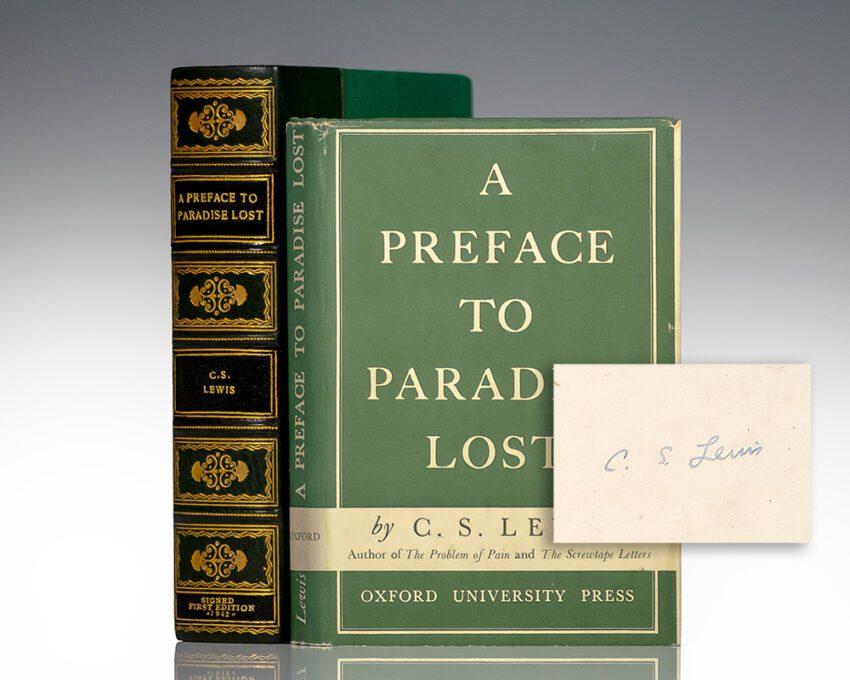 A Preface to Paradise Lost. - Raptis Rare Books | Fine Rare and