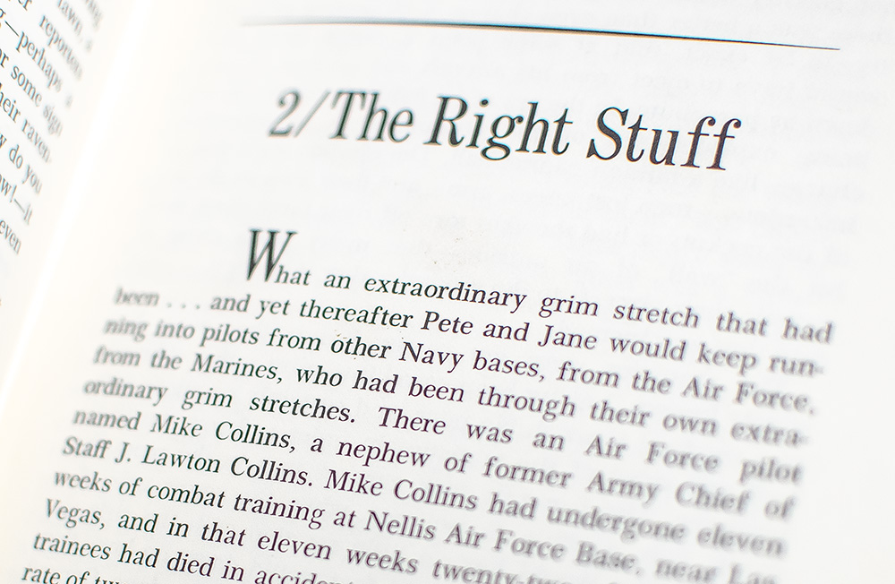 The Right Stuff.