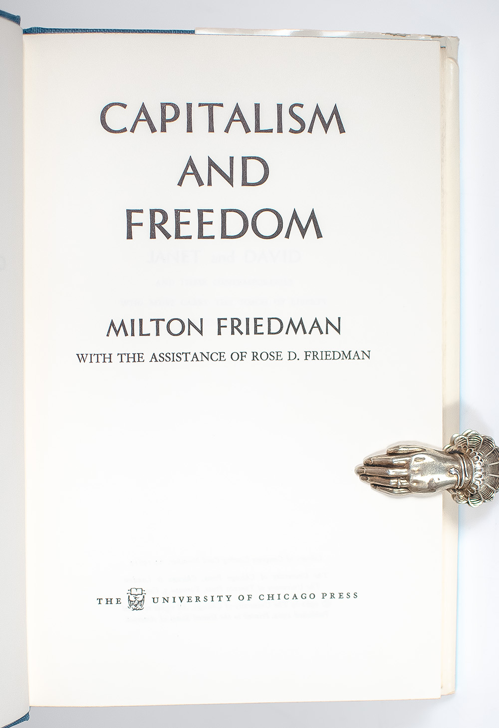 Capitalism And Freedom.