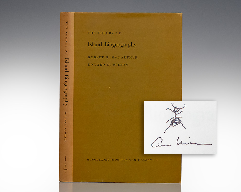Theory of Island Biogeography Edward O. Wilson First Edition Signed