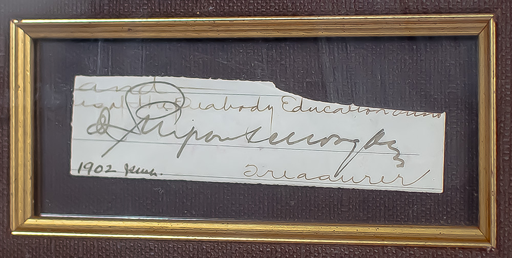 John Pierpont Morgan Autograph Signature.